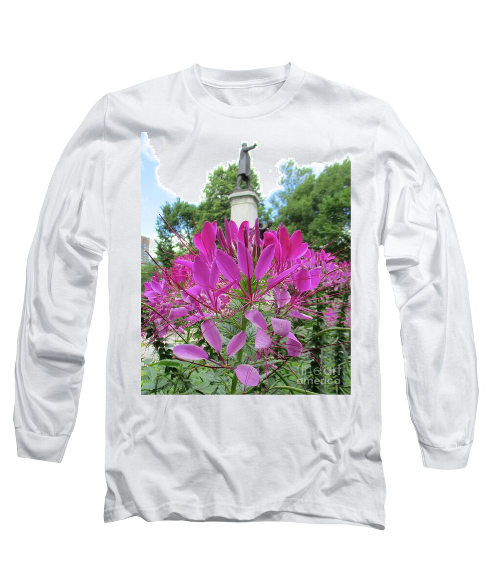 Flower Long Sleeve T-Shirt featuring the photograph Purple Petals by Randall Weidner