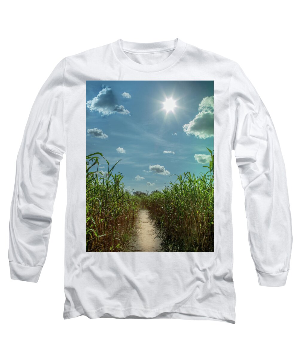 Farming Long Sleeve T-Shirt featuring the photograph Rays Of Hope by Karen Wiles