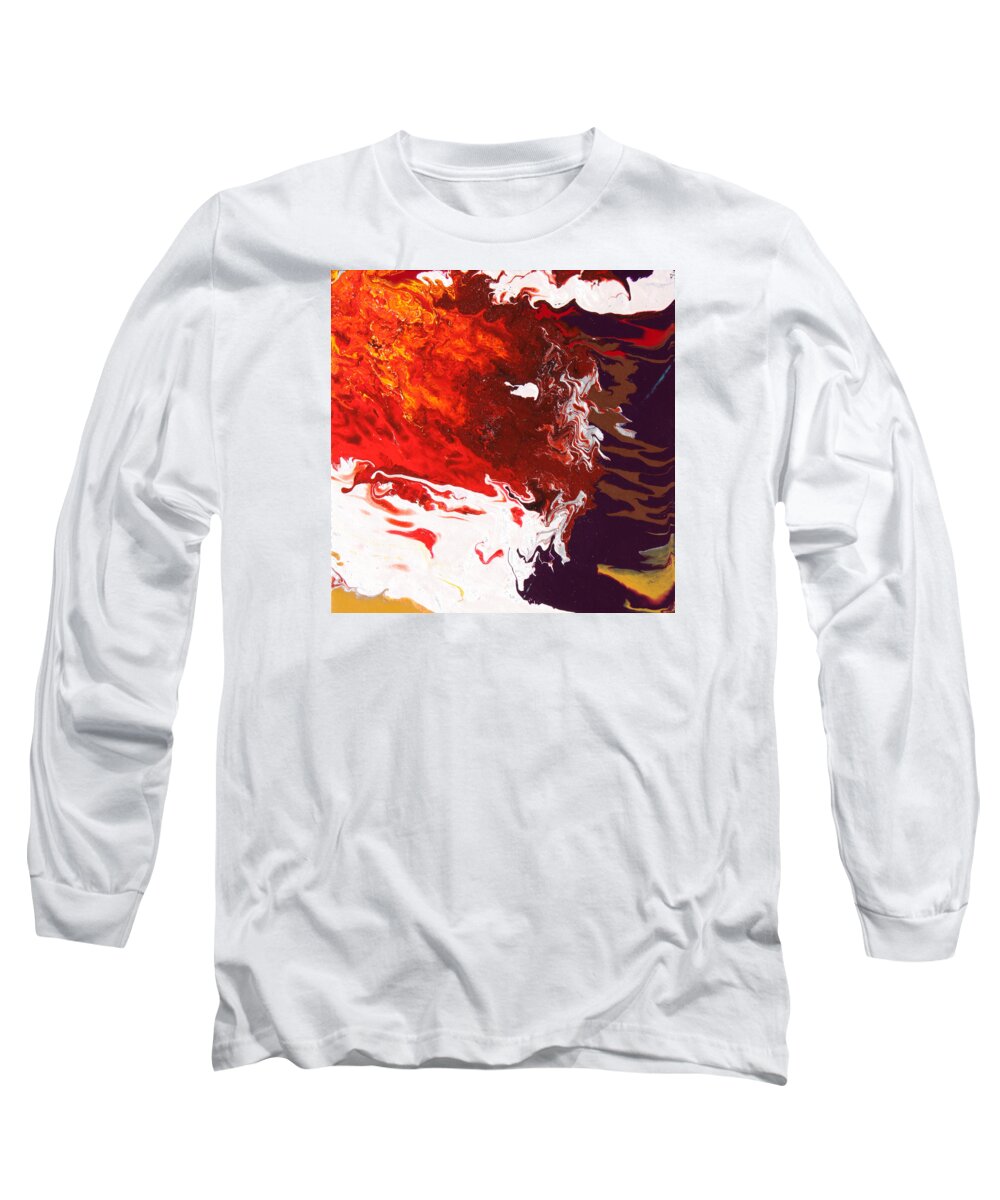 Fusionart Long Sleeve T-Shirt featuring the painting Reef by Ralph White