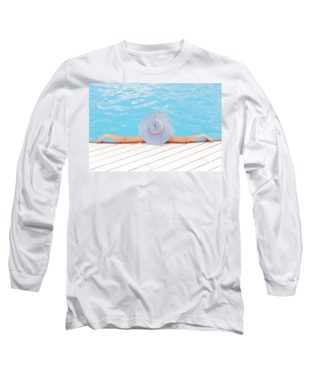 Adult Long Sleeve T-Shirt featuring the photograph Relaxing by Happy Home Artistry