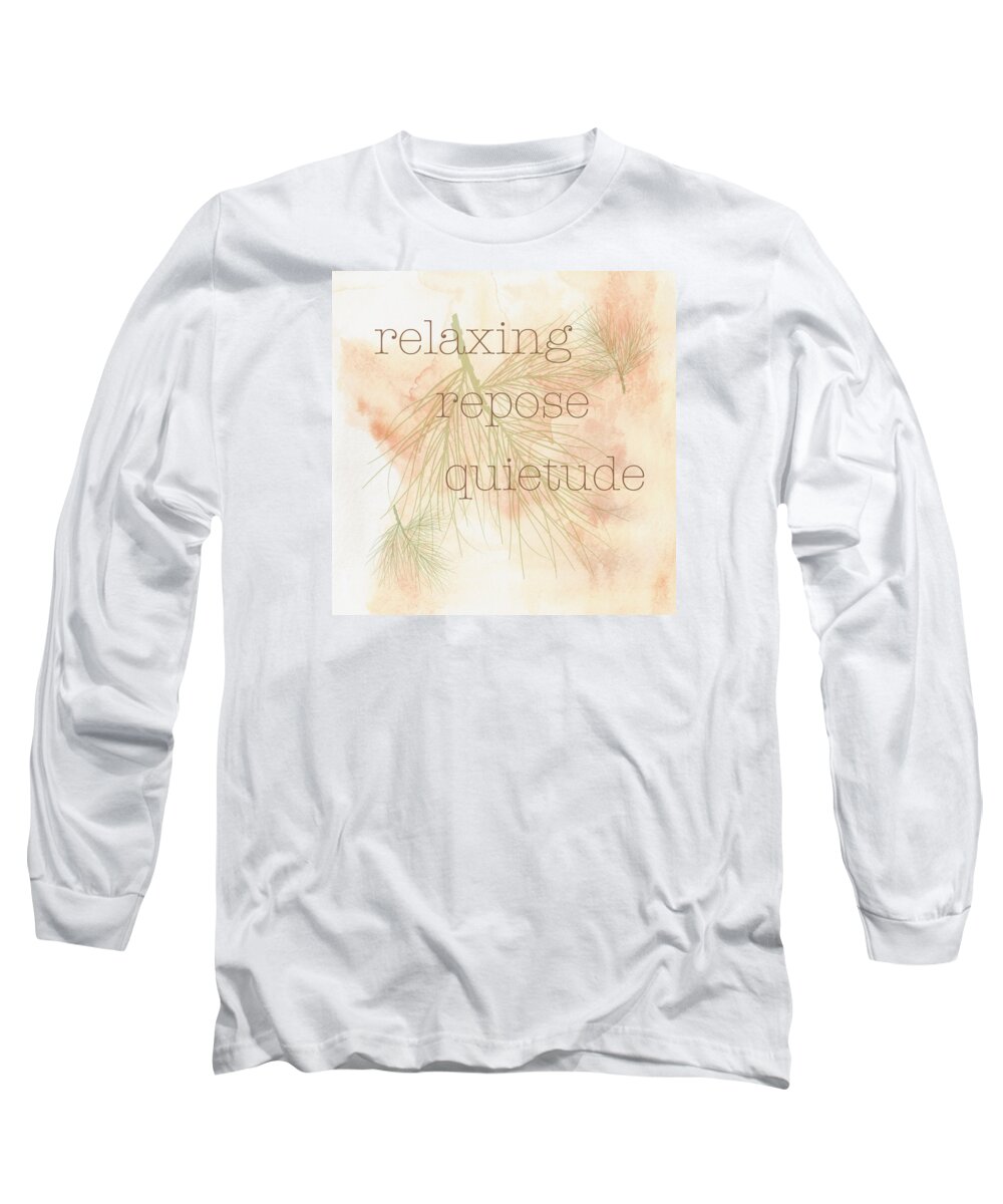 Relaxing Long Sleeve T-Shirt featuring the painting Relaxing by Kandy Hurley