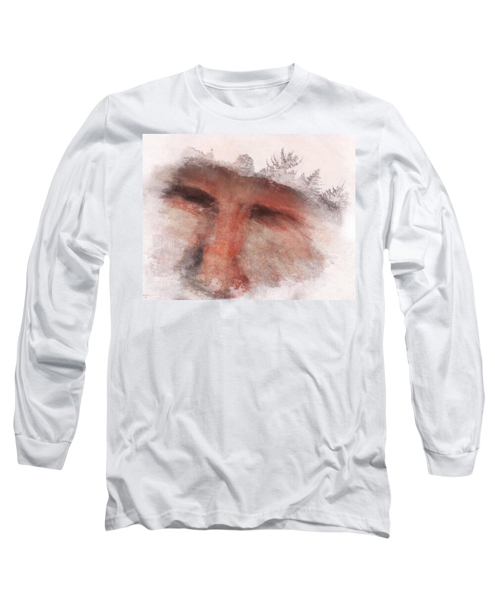 Portrait Long Sleeve T-Shirt featuring the painting Remebering the Trees by Suzy Norris