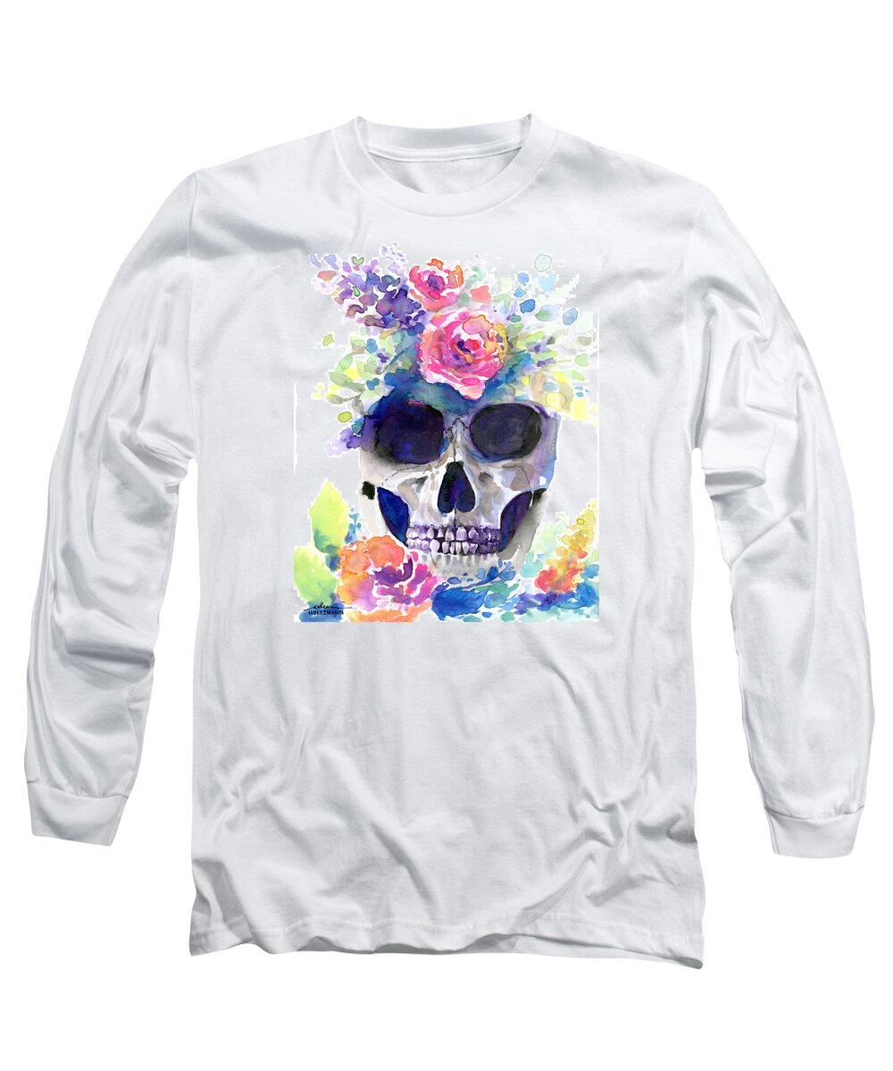 Dia Long Sleeve T-Shirt featuring the painting Rememberance by Arleana Holtzmann