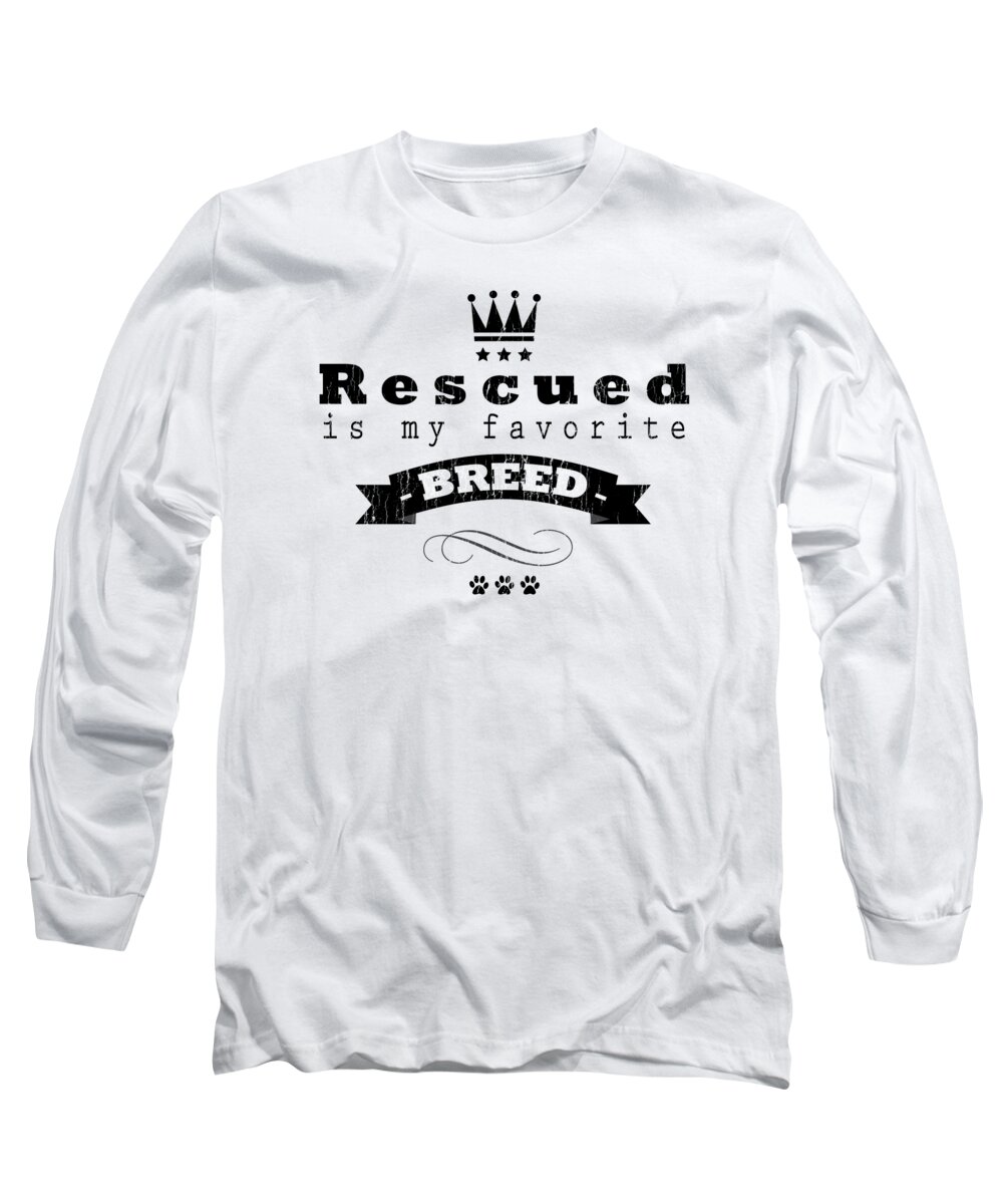Rescue Long Sleeve T-Shirt featuring the digital art Rescued Crown Dark by Tim Wemple