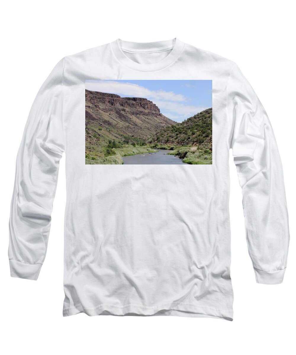 Rio Grande Long Sleeve T-Shirt featuring the photograph Rio Grande del Norte by John Moyer