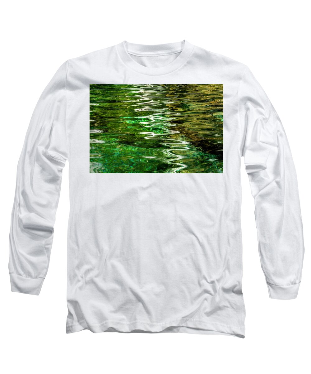 Watercolor Long Sleeve T-Shirt featuring the photograph Ripple Paintings by Wolfgang Stocker