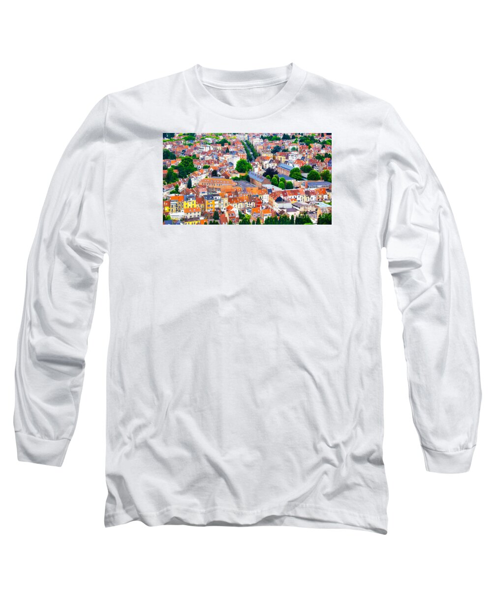 Houses Long Sleeve T-Shirt featuring the photograph Rooftops by Pravine Chester