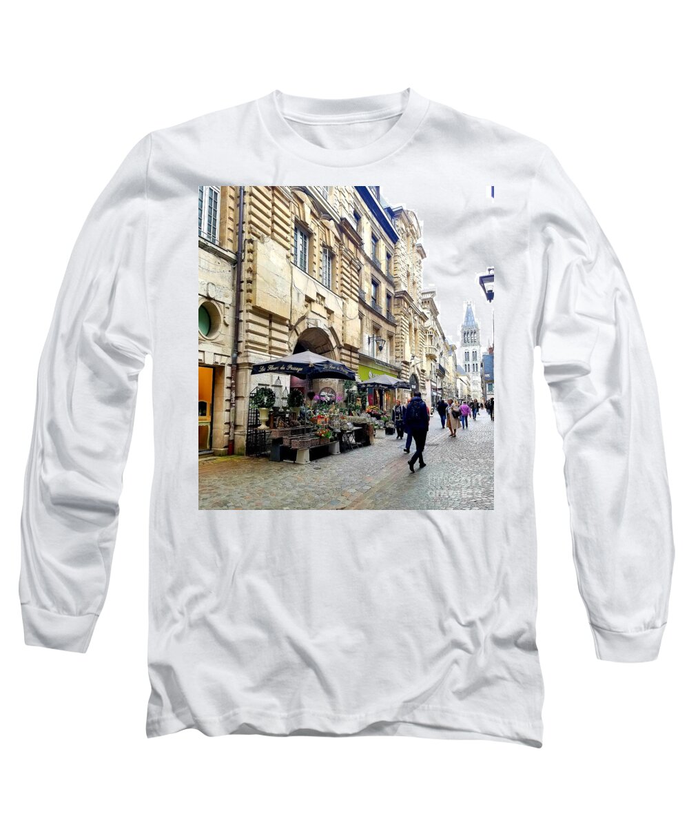 Rouen Long Sleeve T-Shirt featuring the photograph Rouen Passage by Amy Regenbogen