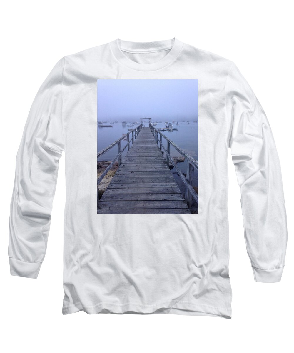 Maine Long Sleeve T-Shirt featuring the photograph Round pond by Olivier Calas
