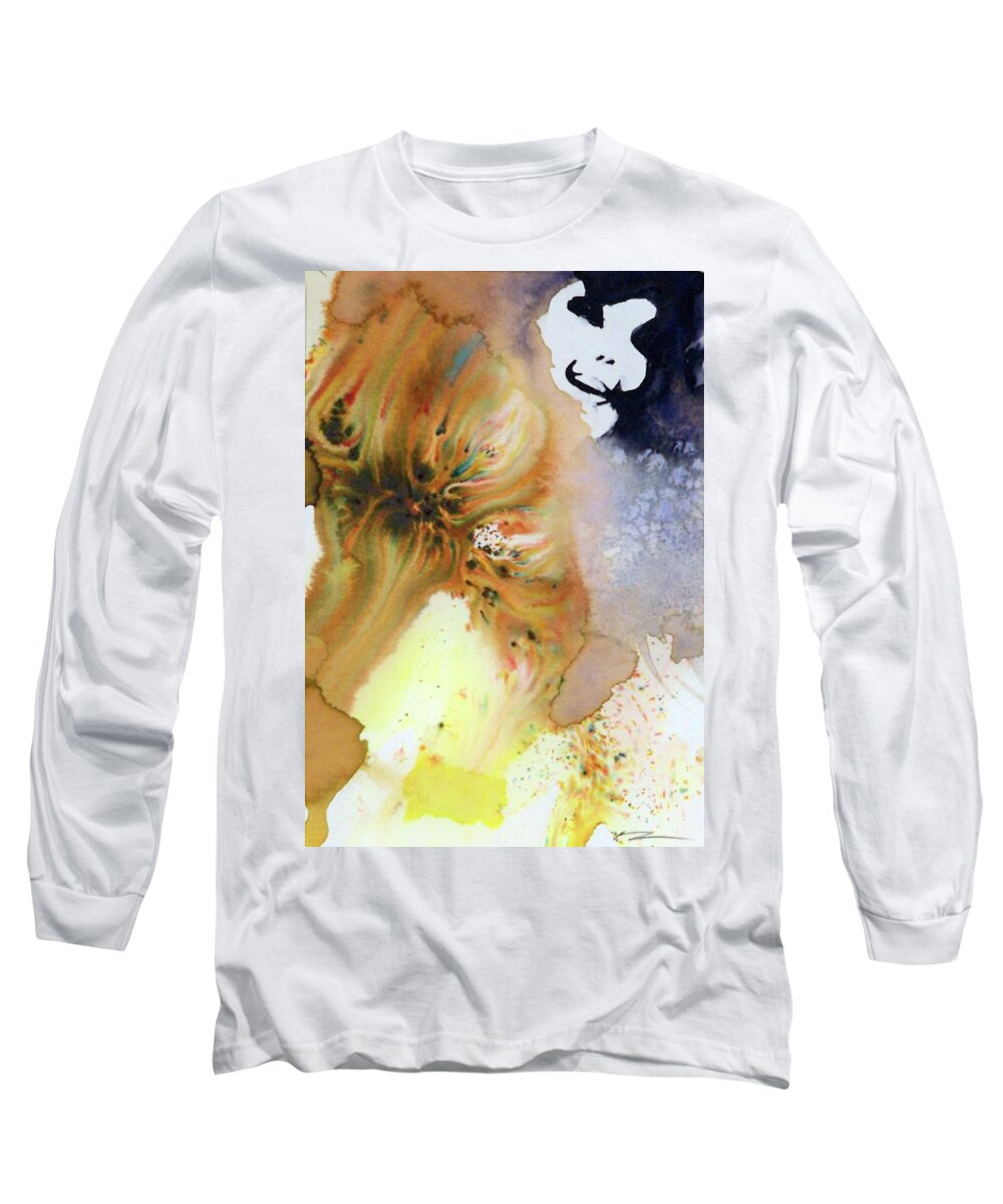 Outdoors Nature Fantasy People Travel Holidays Wildlife Long Sleeve T-Shirt featuring the painting Rummer Has It by Ed Heaton