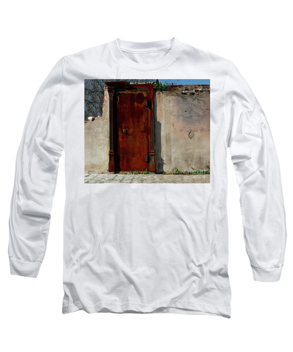Doors Long Sleeve T-Shirt featuring the photograph Rustic Ruin by Lori Mellen-Pagliaro