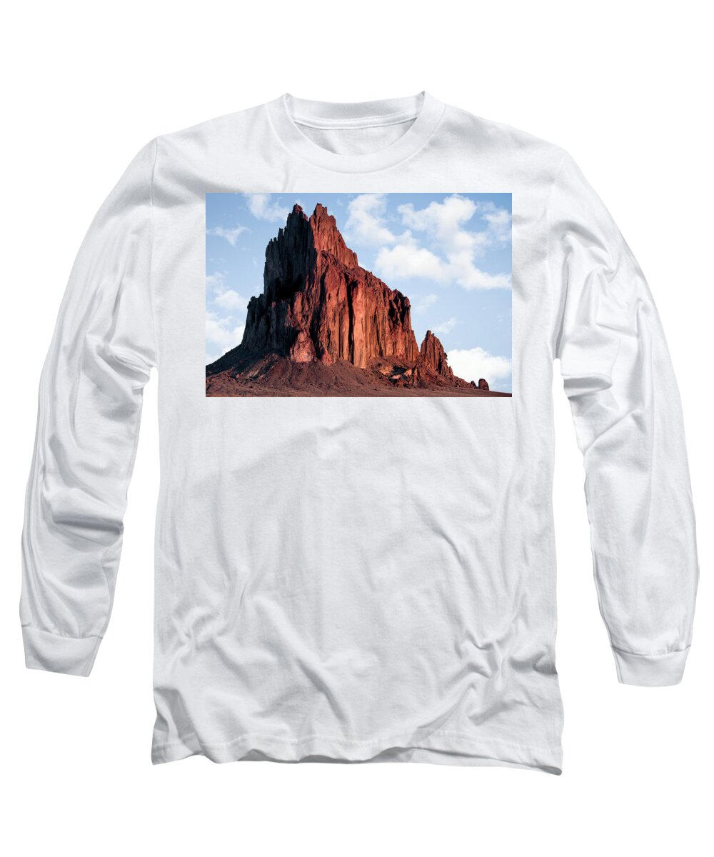 New Mexico Long Sleeve T-Shirt featuring the photograph Sacred Glow by Jon Glaser