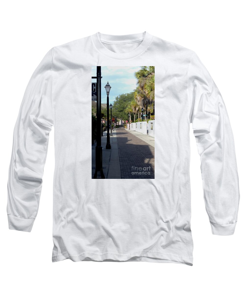 Hypolita Long Sleeve T-Shirt featuring the photograph Shady Hypolita Street by Ules Barnwell