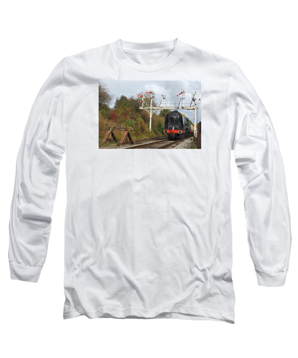 Steam Long Sleeve T-Shirt featuring the photograph Signaling the Change by David Birchall