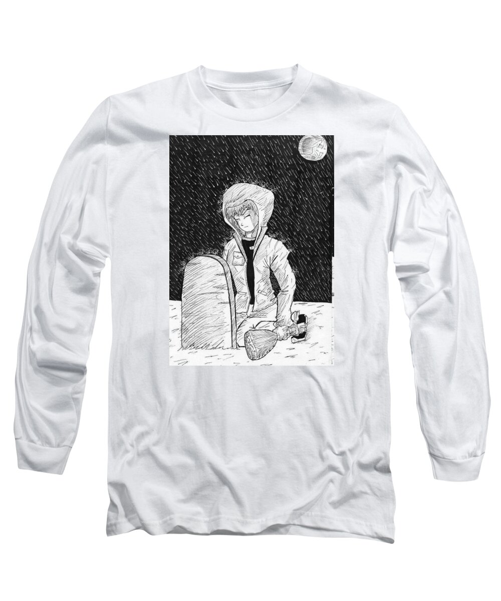  Long Sleeve T-Shirt featuring the photograph Sketch 3 by The Artist Nico Abello