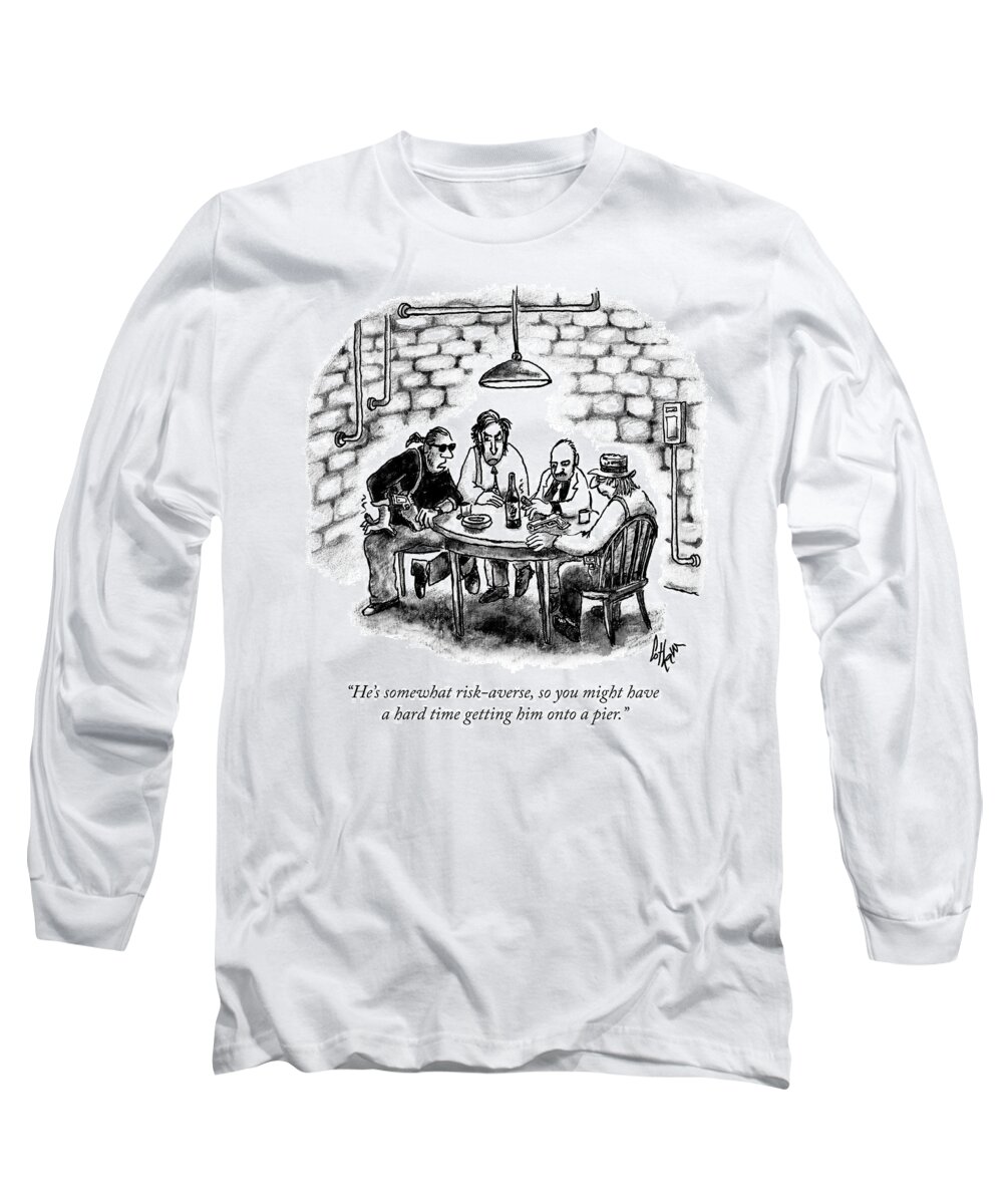 he's Somewhat Risk Averse Long Sleeve T-Shirt featuring the photograph Somewhat risk averse by Frank Cotham