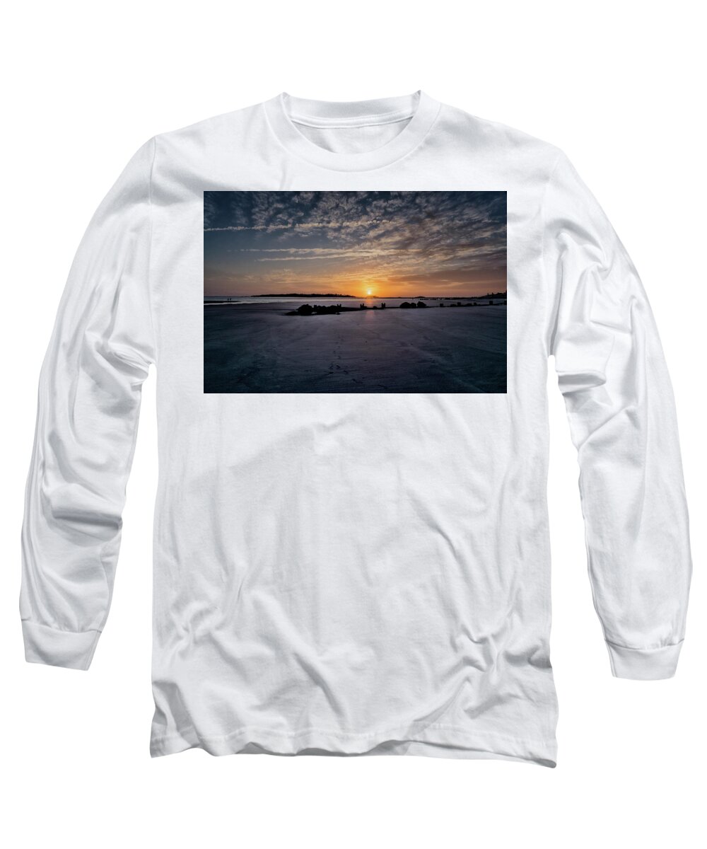 South Carolina Sunset Long Sleeve T-Shirt featuring the photograph South Caroline Sunset by Tom Singleton