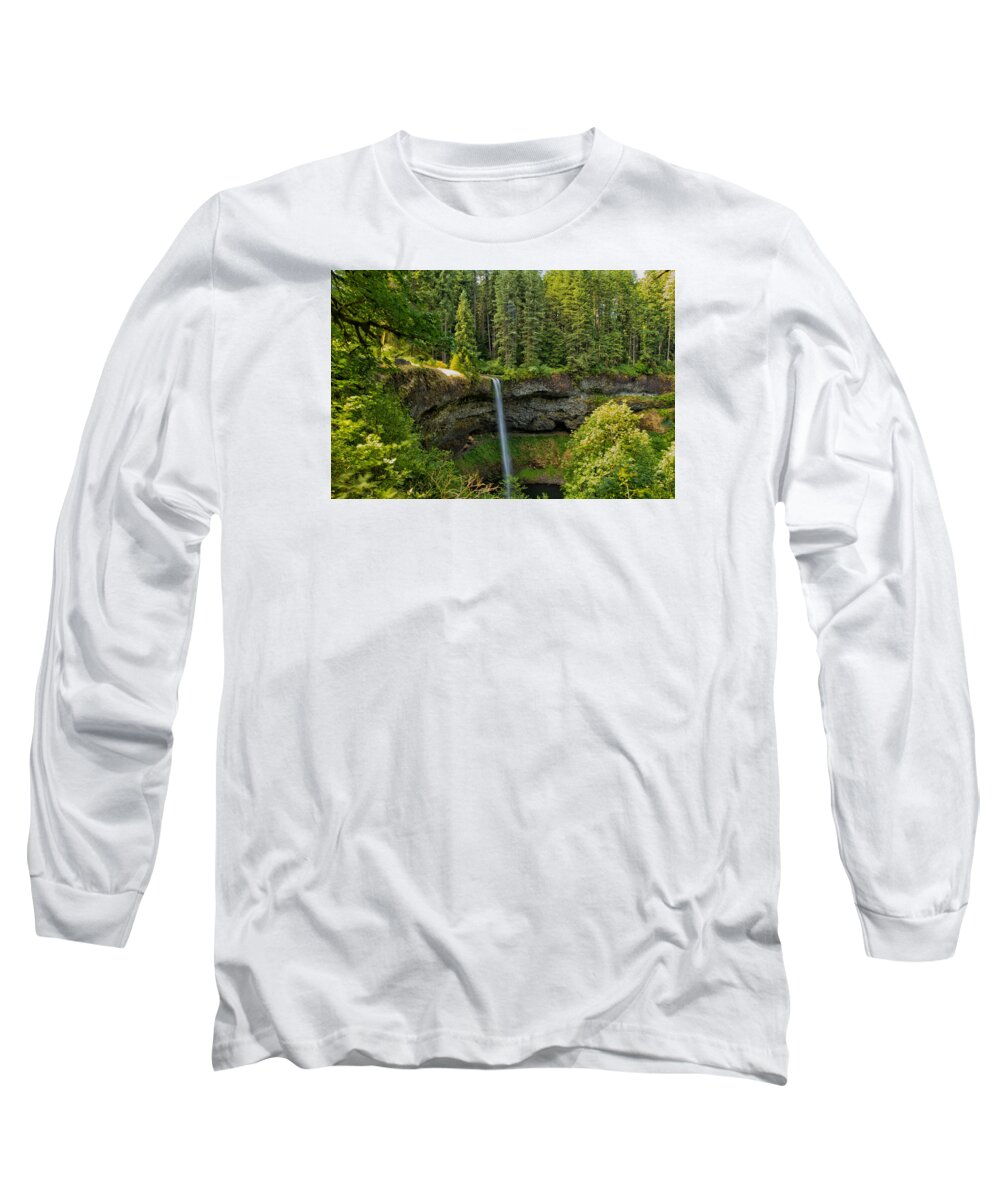 South Falls Long Sleeve T-Shirt featuring the photograph South Falls 0417 by Tom Kelly