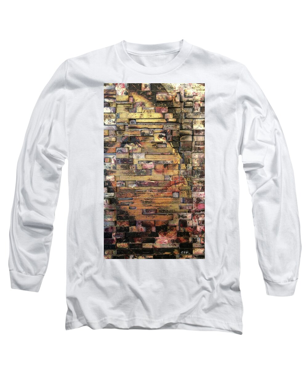 Abstract Art Long Sleeve T-Shirt featuring the painting Special Cases by Bobby Zeik