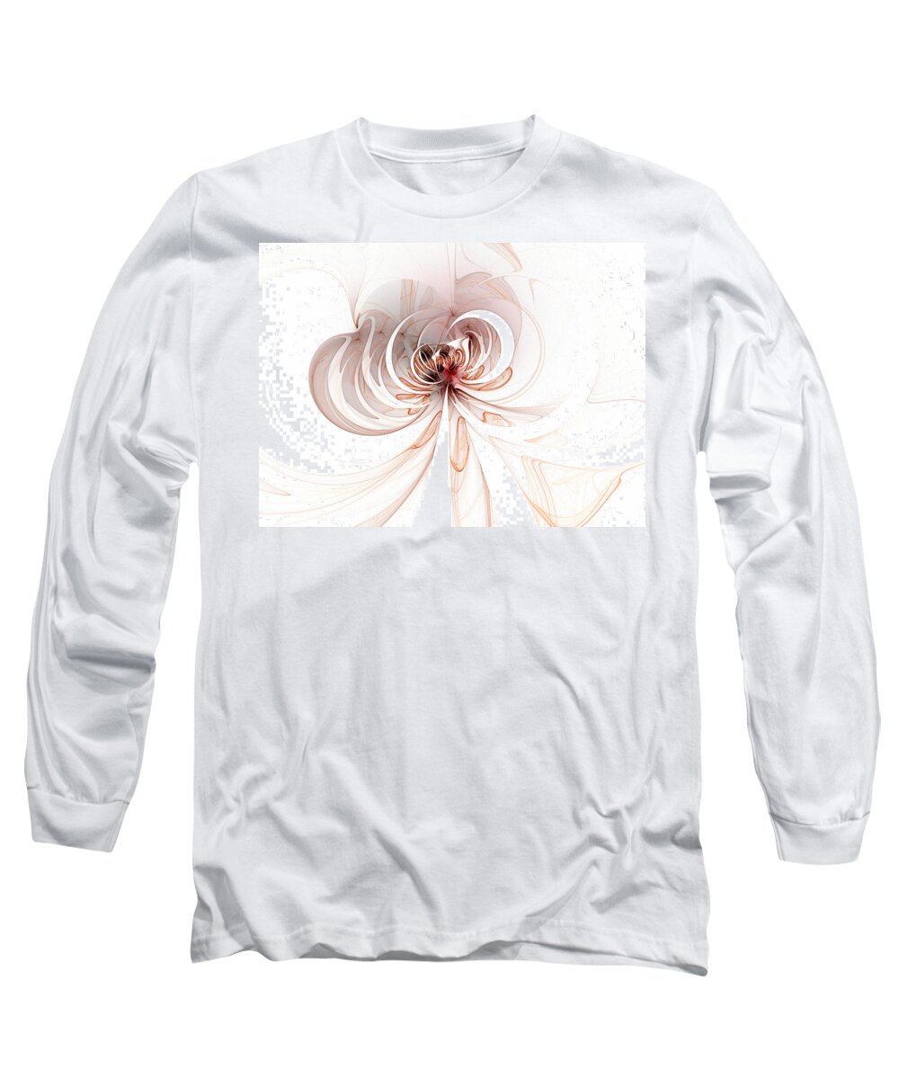 Digital Art Long Sleeve T-Shirt featuring the digital art Spiderlily by Amanda Moore