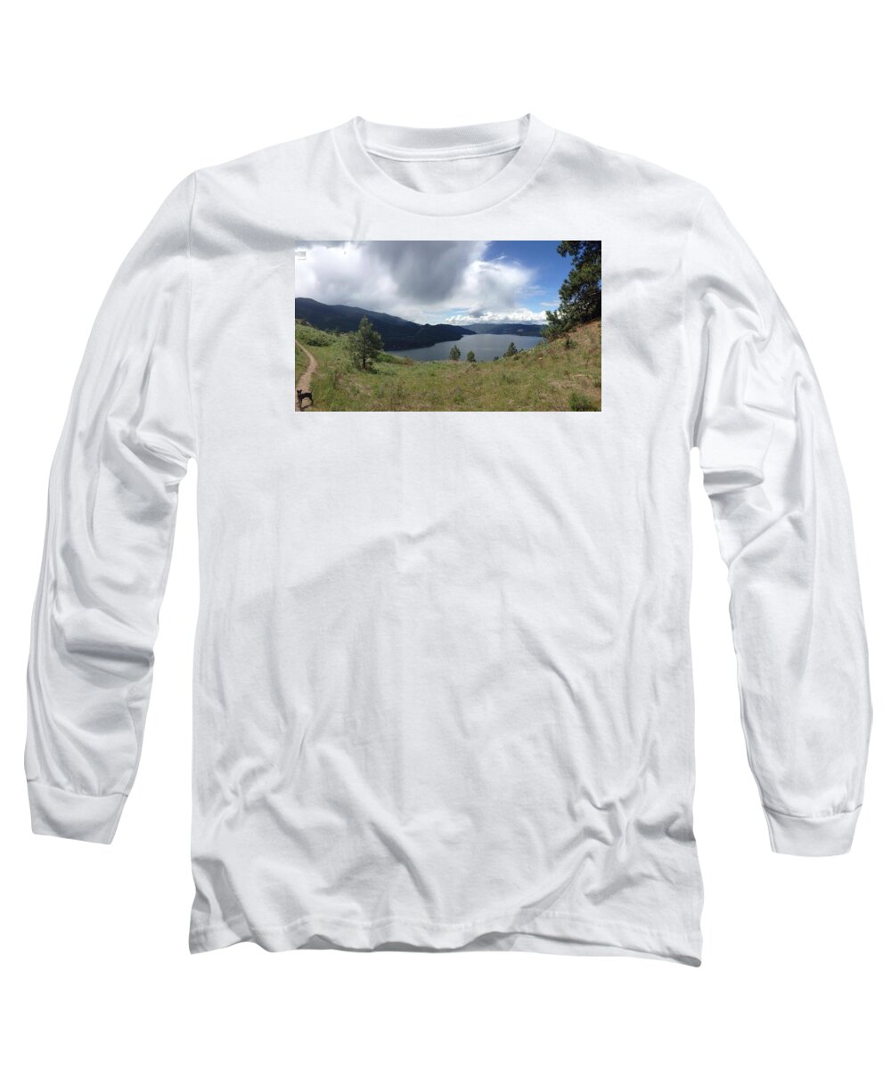 Landscape Long Sleeve T-Shirt featuring the photograph Spring Hiking by Sarah Robinson