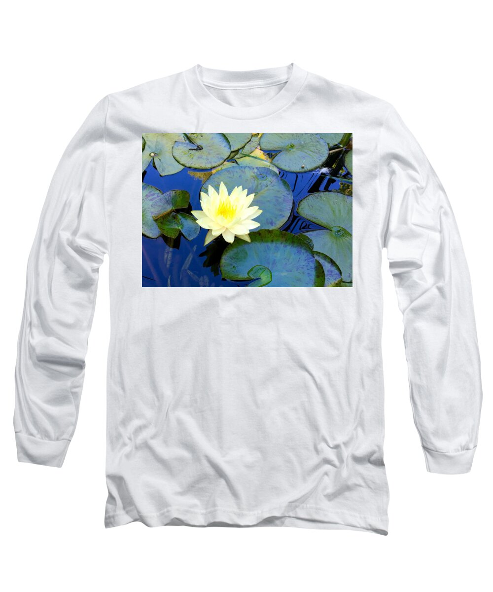 Lily Long Sleeve T-Shirt featuring the photograph Spring Lily by Angela Annas