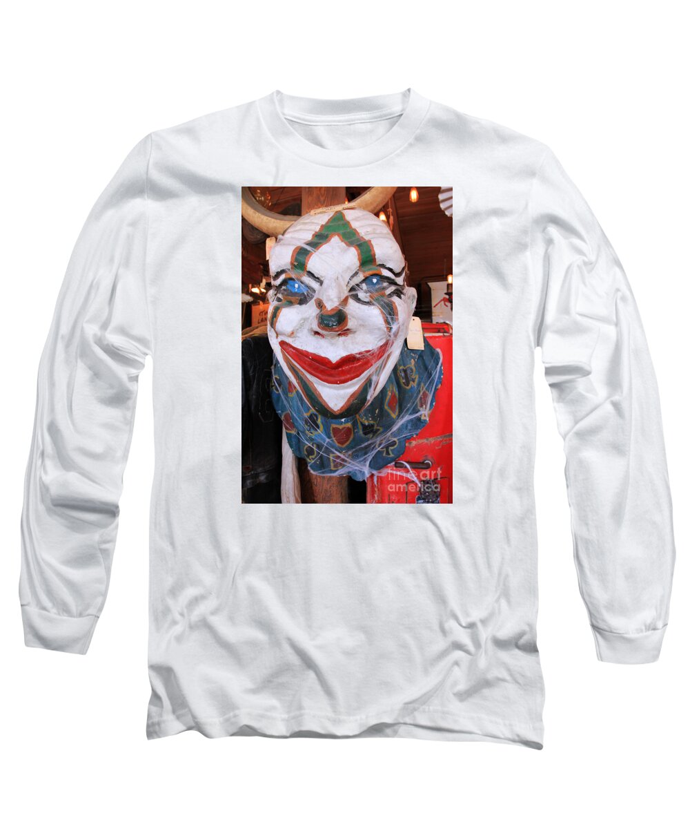 Clown Long Sleeve T-Shirt featuring the photograph Staring Back at You by Jennifer Robin