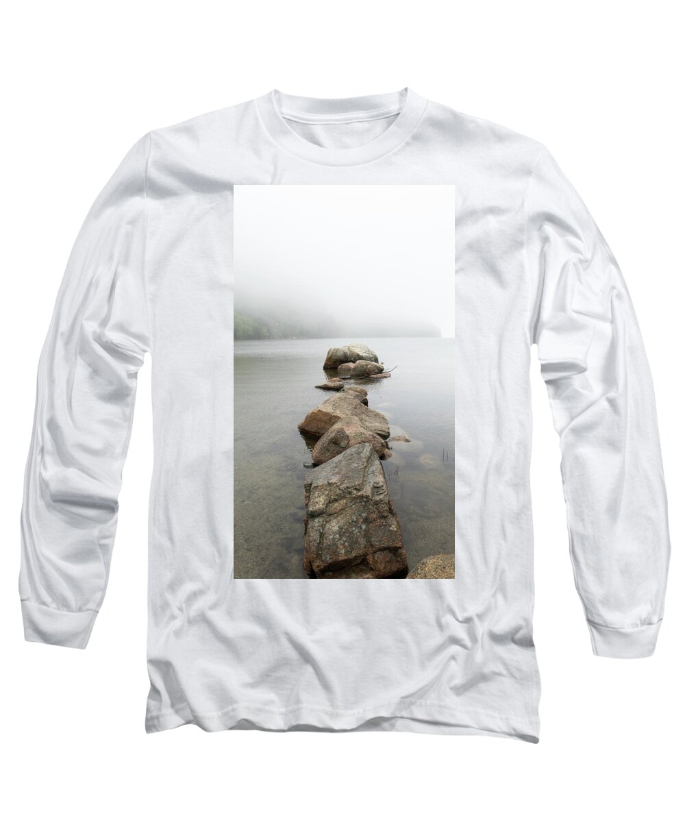 Rocks Long Sleeve T-Shirt featuring the photograph Stepping into the Unknown by Holly Ross