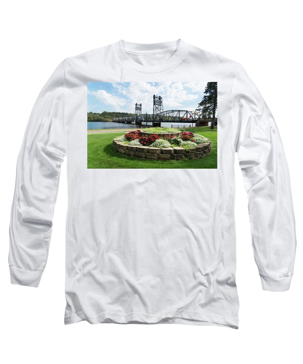Stillwater Long Sleeve T-Shirt featuring the photograph Stillwater and the Mississippi by Susan Stone