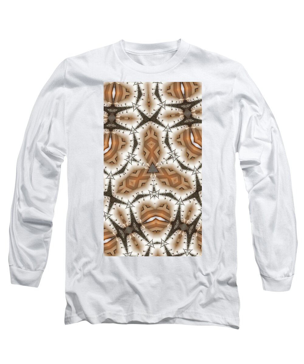 Stitched Long Sleeve T-Shirt featuring the digital art Stitched 2 by Ron Bissett