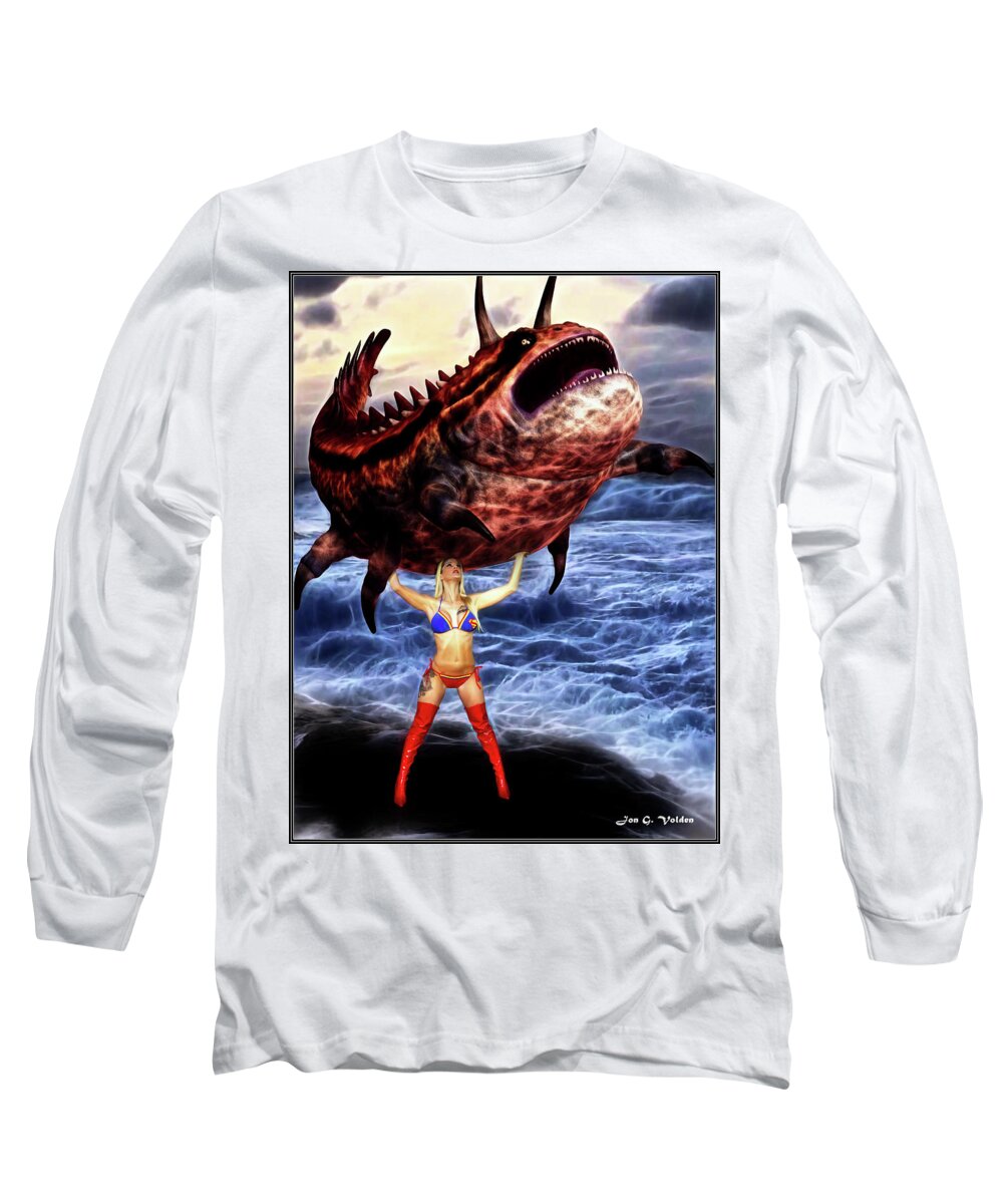 Super Long Sleeve T-Shirt featuring the photograph Super Fishing by Jon Volden