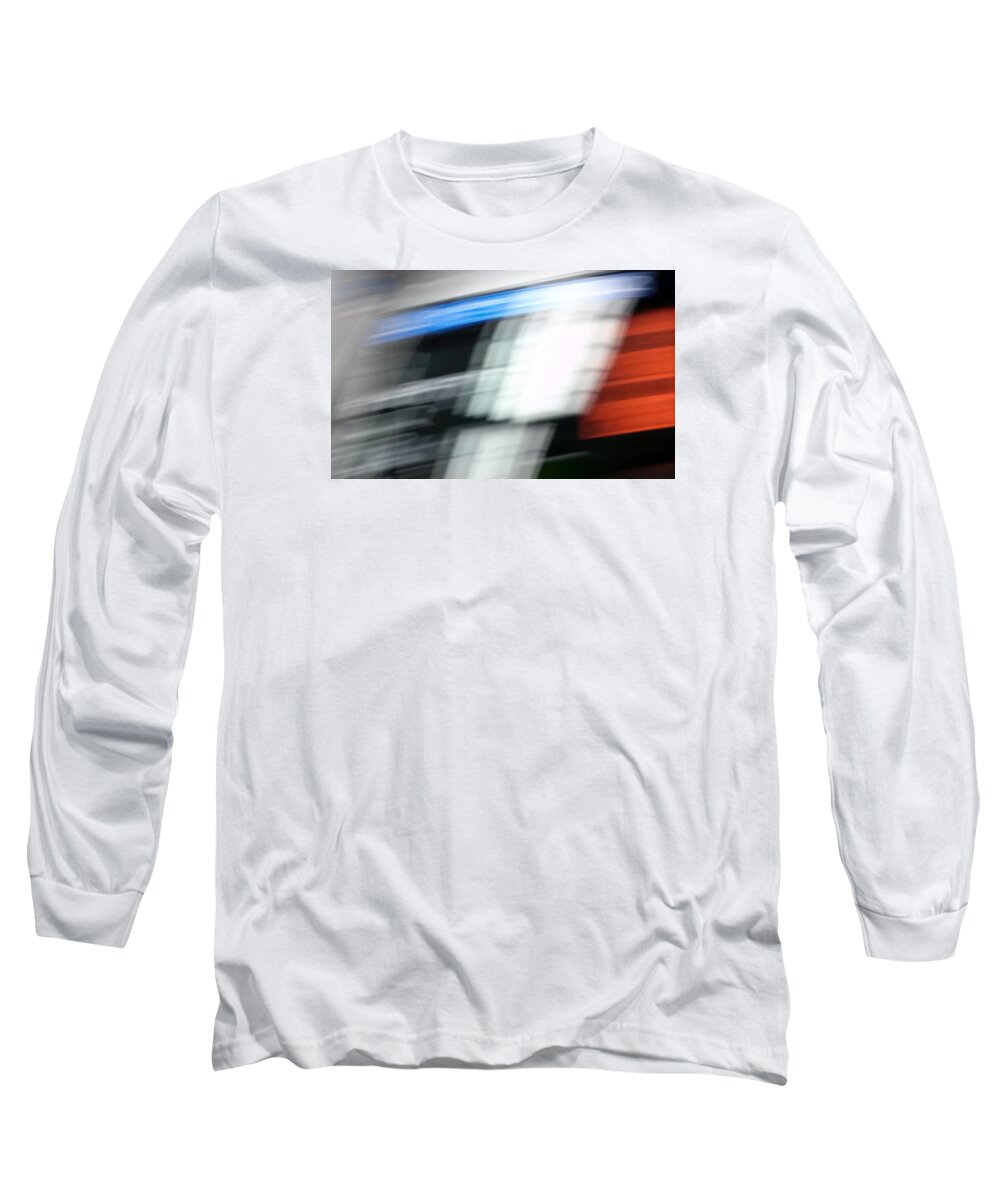 Abstract Long Sleeve T-Shirt featuring the photograph TGV by Steven Huszar