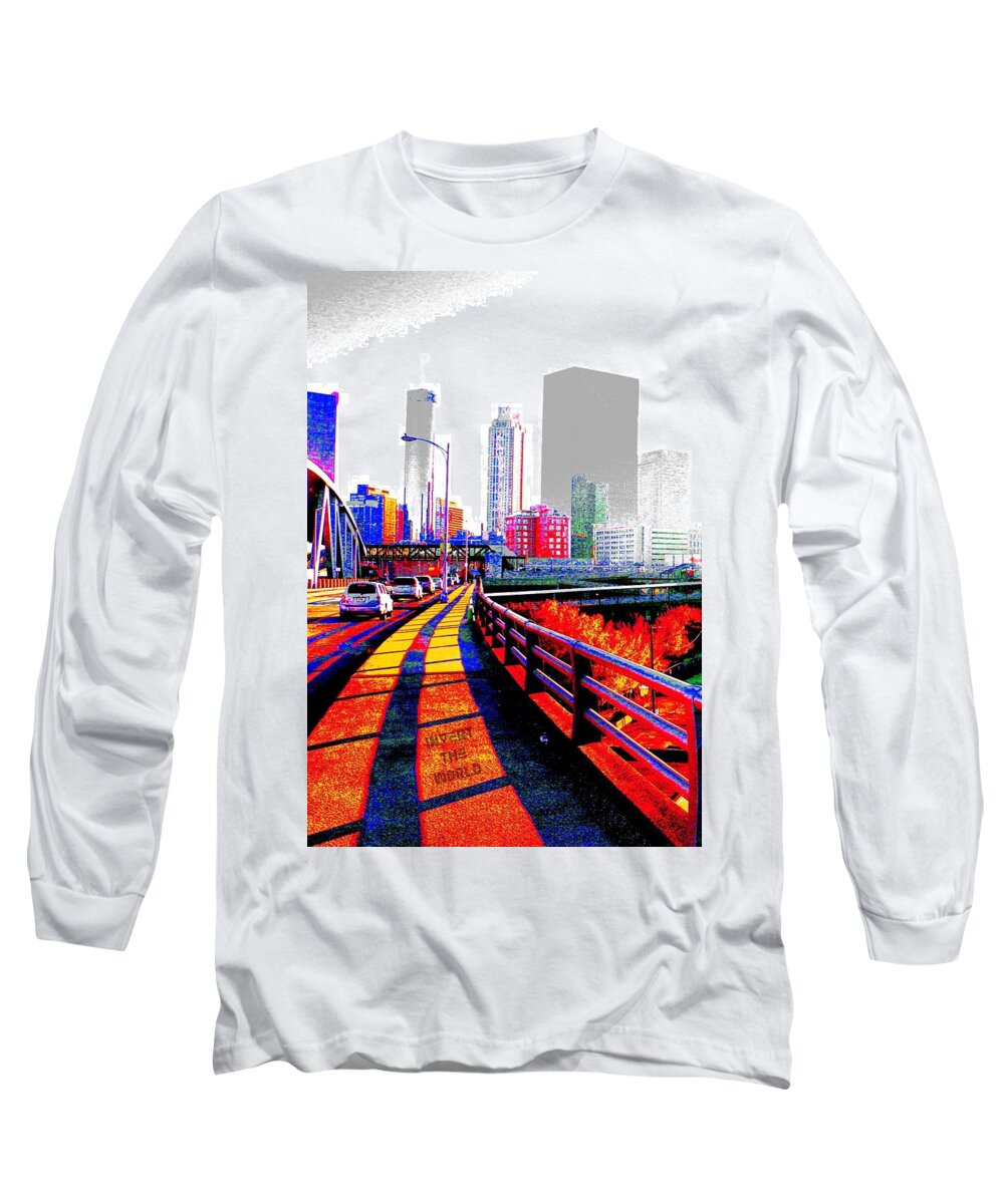Atlanta Long Sleeve T-Shirt featuring the photograph The City by D Justin Johns