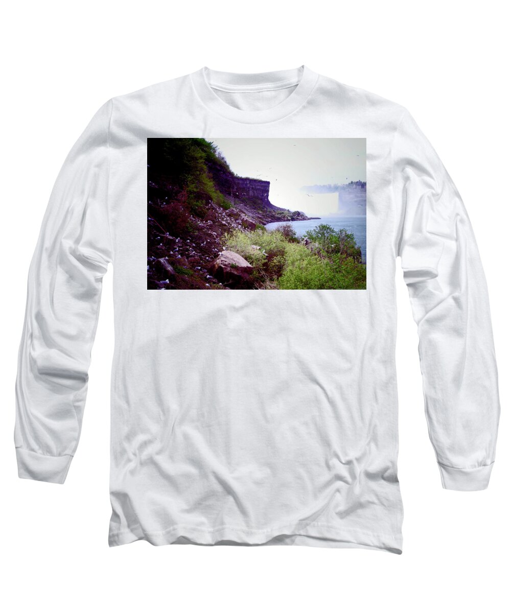 Falls Long Sleeve T-Shirt featuring the photograph The Cove by Bess Carter