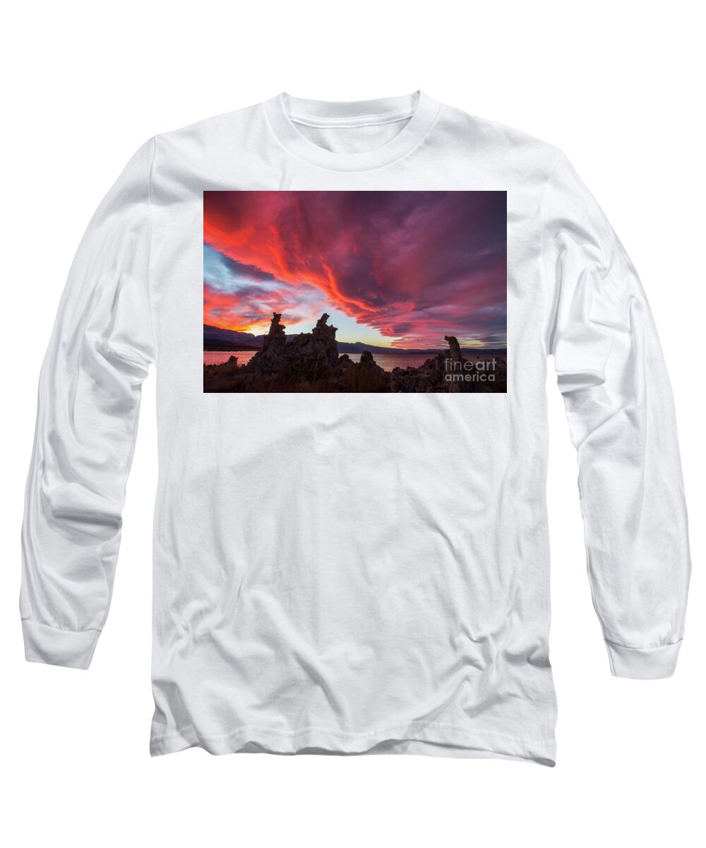 Eastern Sierra Long Sleeve T-Shirt featuring the photograph The Final Curtain by Mimi Ditchie