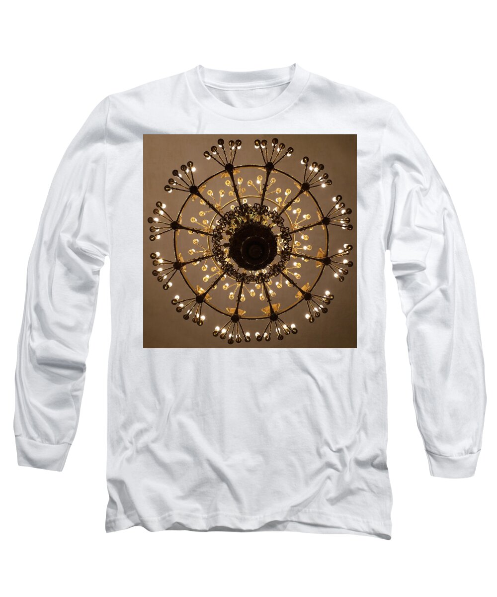 Chandelier Long Sleeve T-Shirt featuring the photograph The Hermitage 2 by Annette Hadley