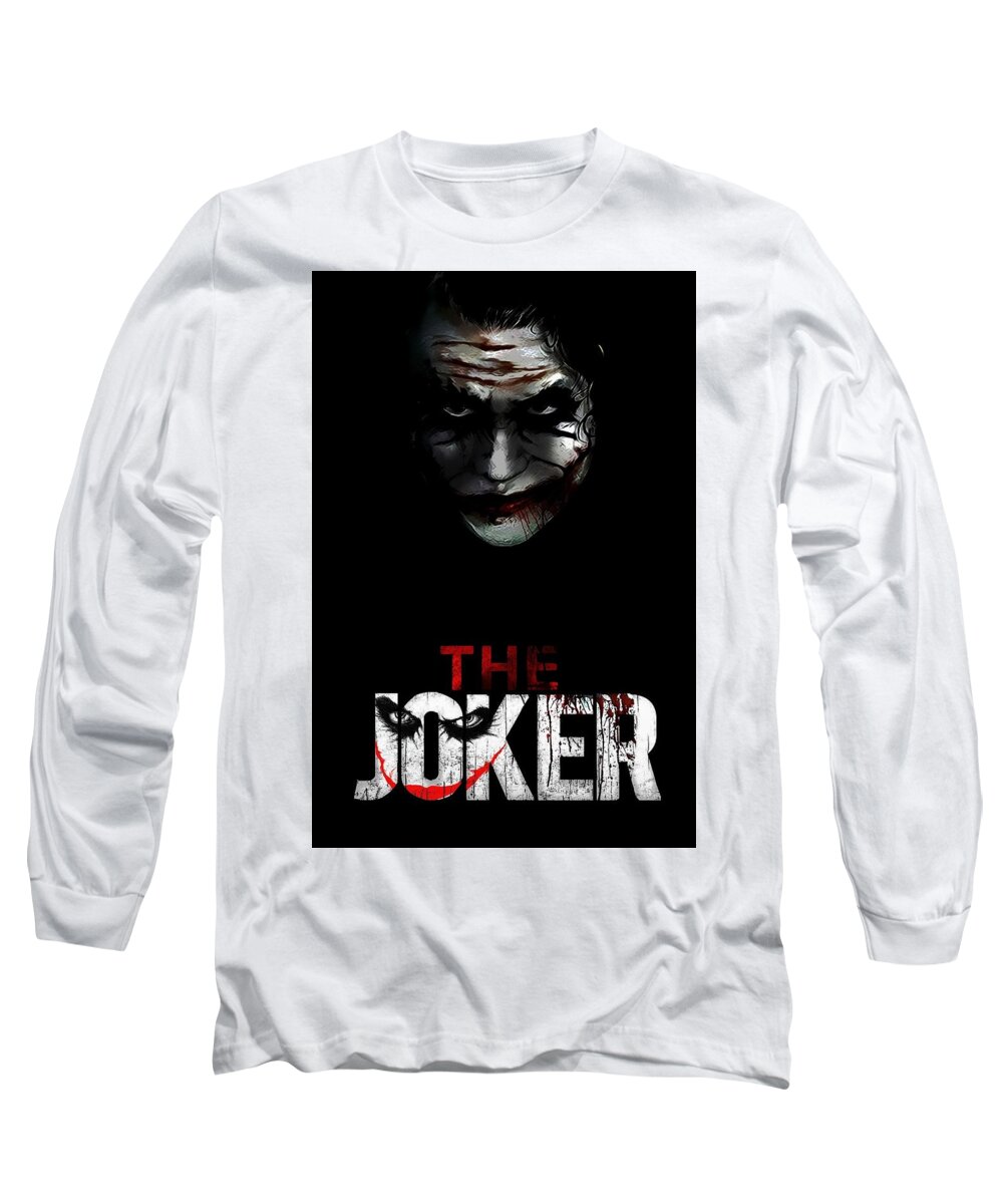 #thejoker #coringa #batman Long Sleeve T-Shirt featuring the photograph The Joker by Tania Oliver