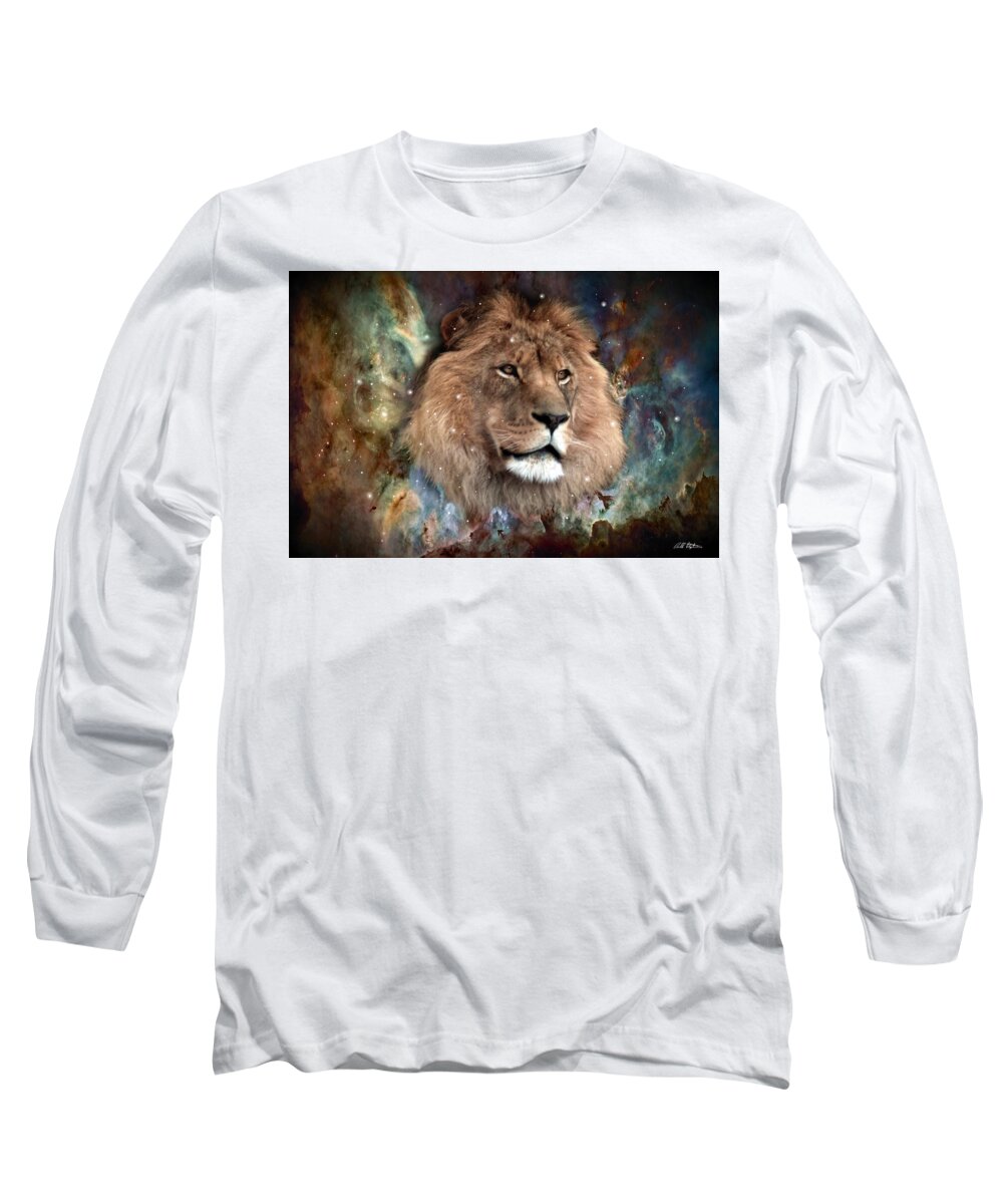 Spiritual Long Sleeve T-Shirt featuring the digital art The King by Bill Stephens