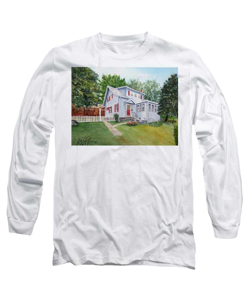 House Long Sleeve T-Shirt featuring the painting Southbridge Home by Joseph Burger
