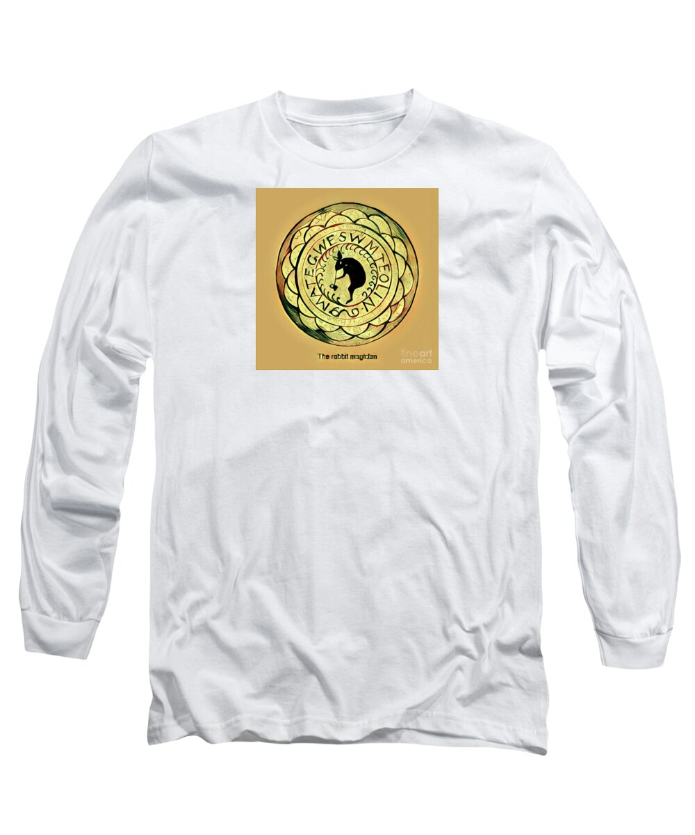 Leland Long Sleeve T-Shirt featuring the digital art The Rabbit Magician by Art MacKay