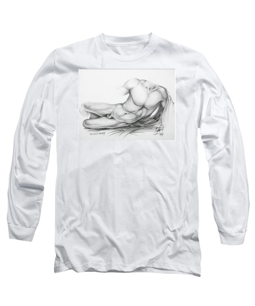 Interior Decoration Long Sleeve T-Shirt featuring the drawing The Seed Bearer by Ian Anderson