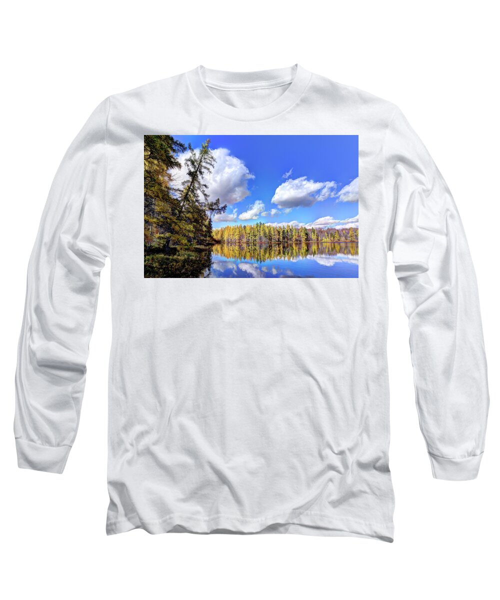 Landscape Long Sleeve T-Shirt featuring the photograph The Shore of Woodcraft Camp by David Patterson