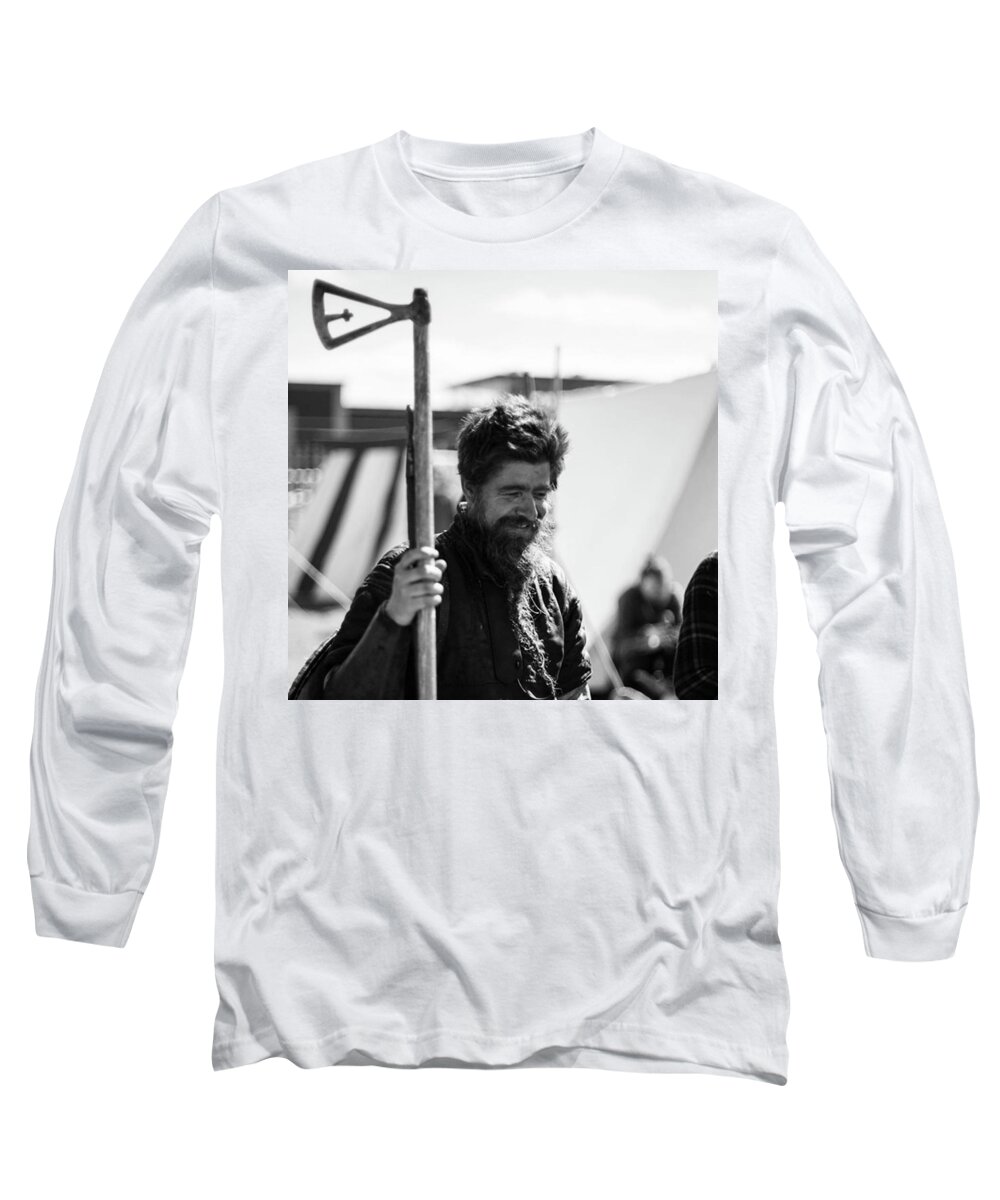 Viking Long Sleeve T-Shirt featuring the photograph The Vikings Are Coming! by Aleck Cartwright