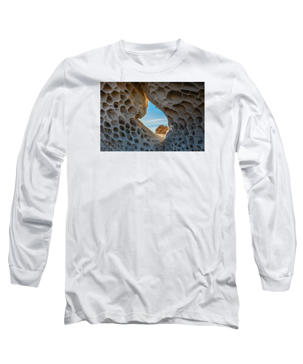 Landscape Long Sleeve T-Shirt featuring the photograph Through the Eye of the Needle by Constance Puttkemery