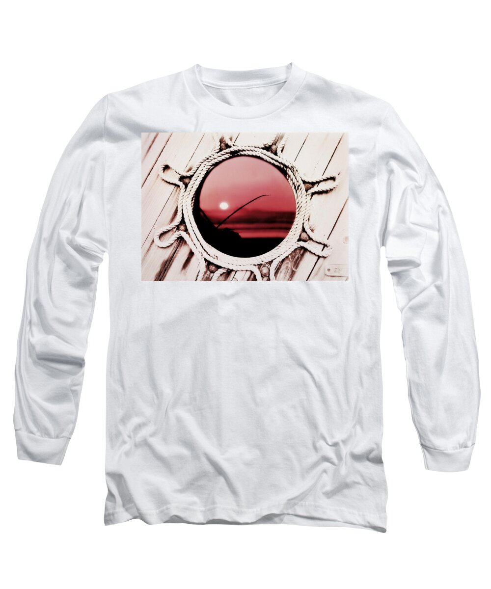 Oregon Coast Long Sleeve T-Shirt featuring the photograph Through the Porthole by Micki Findlay