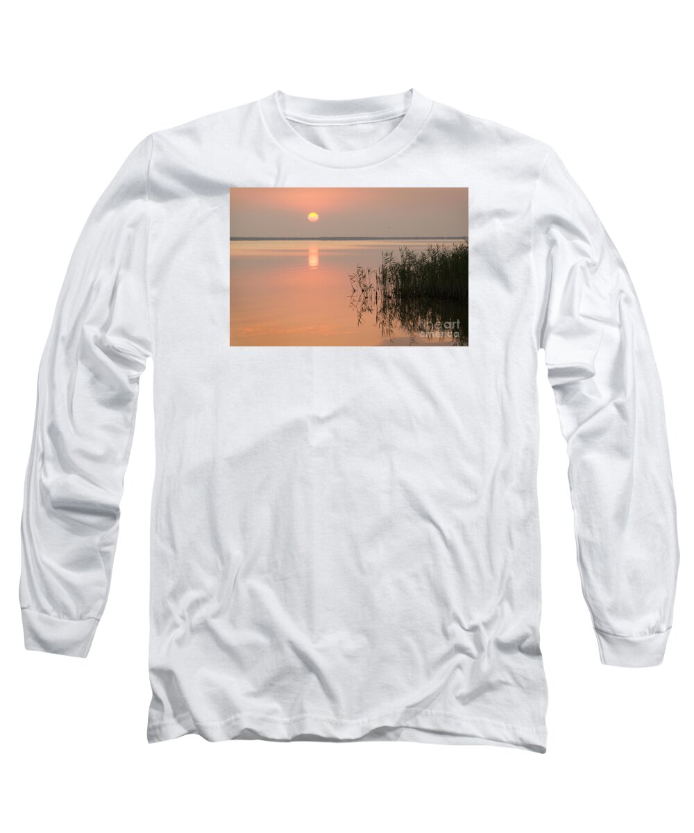 Sunset Long Sleeve T-Shirt featuring the photograph Tranquility by Inge Riis McDonald