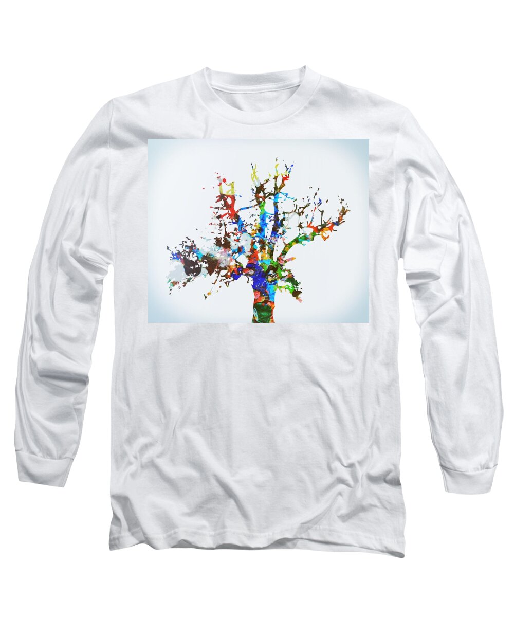 tree Of Life Long Sleeve T-Shirt featuring the painting Tree of Life by Mark Taylor