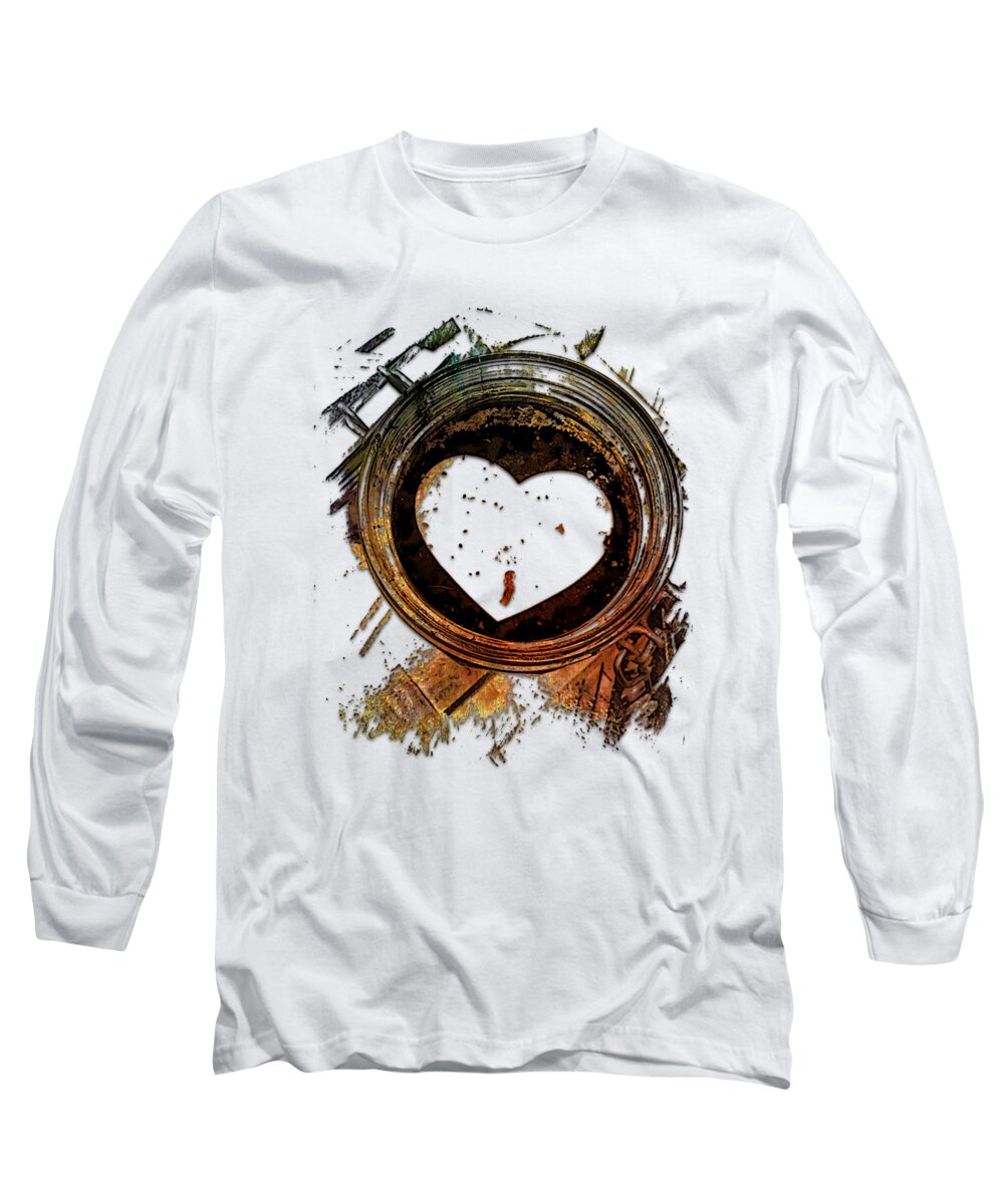 True Love Grows Long Sleeve T-Shirt featuring the photograph True Love Grows Earthy Rainbow 3 Dimensional by DiDesigns Graphics