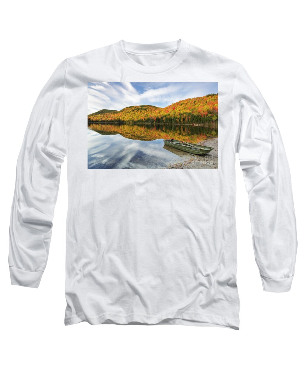America Long Sleeve T-Shirt featuring the photograph Upper Hall Pond - Sandwich New Hampshire by Erin Paul Donovan