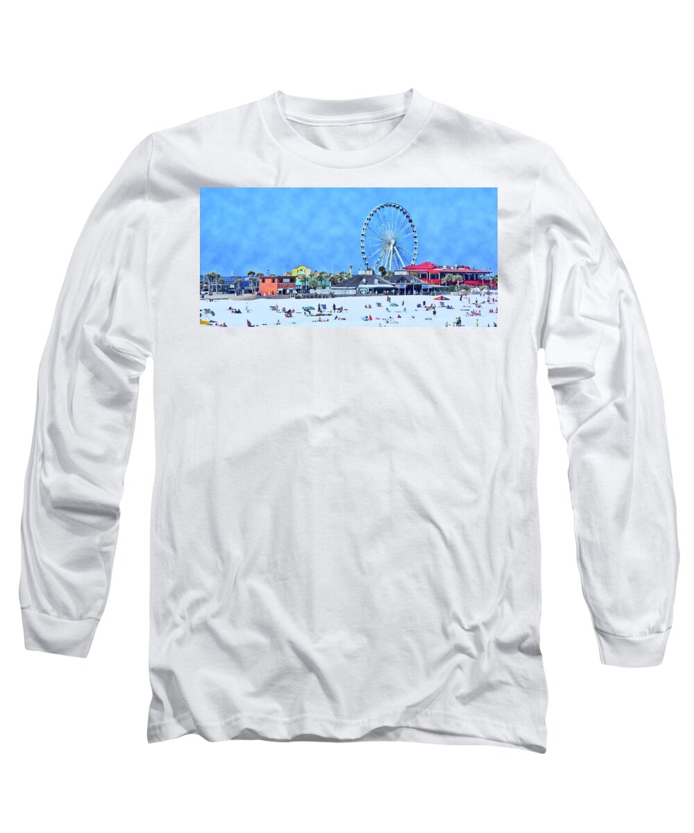 Beach Long Sleeve T-Shirt featuring the photograph Vacation by Kathy Bassett